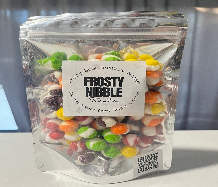 Frosty Sour Rainbow Nibbles