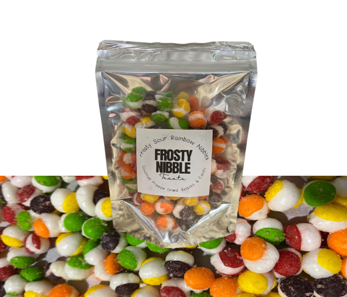 Frosty Sour Rainbow Nibbles