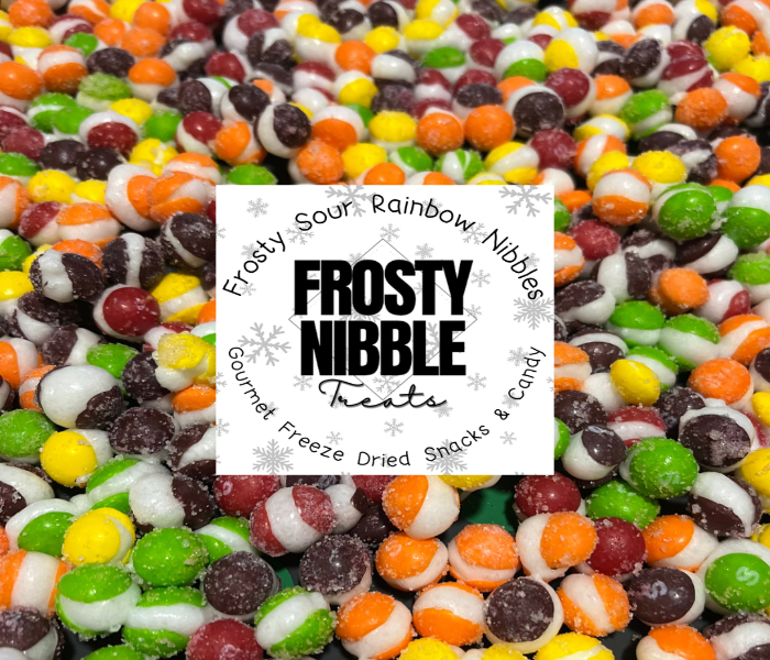 Frosty Sour Rainbow Nibbles