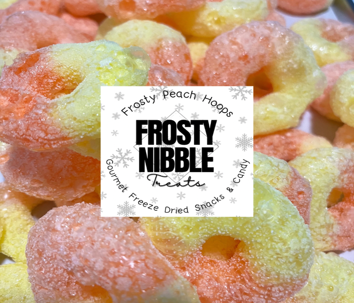 Frosty Peach Hoops