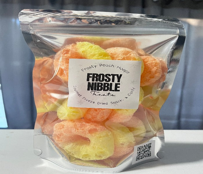 Frosty Peach Hoops